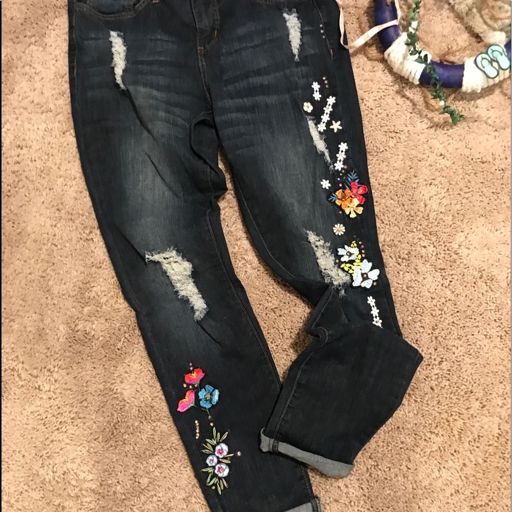 Jean with embellishments